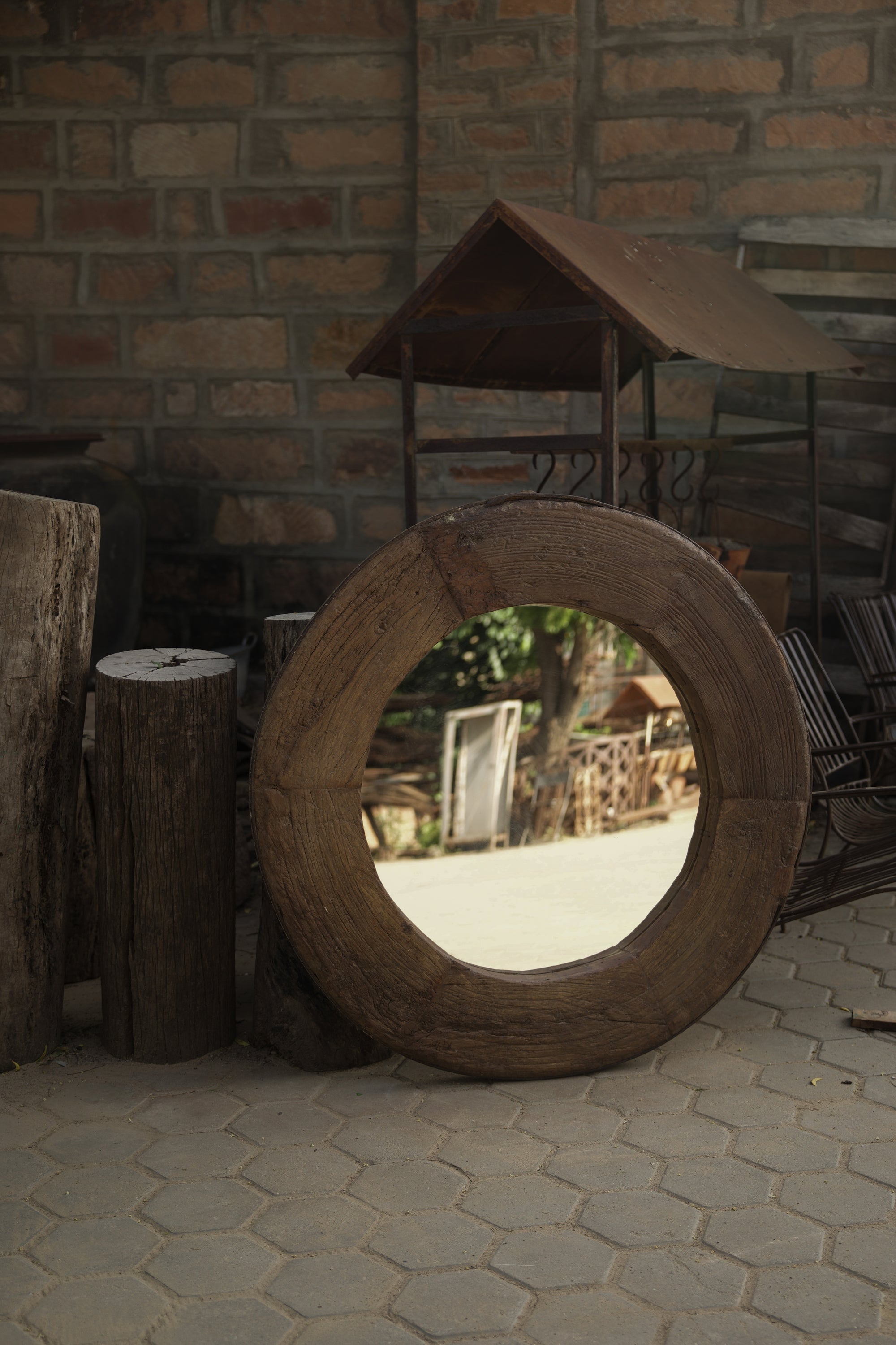 wooden mirror no. 0312