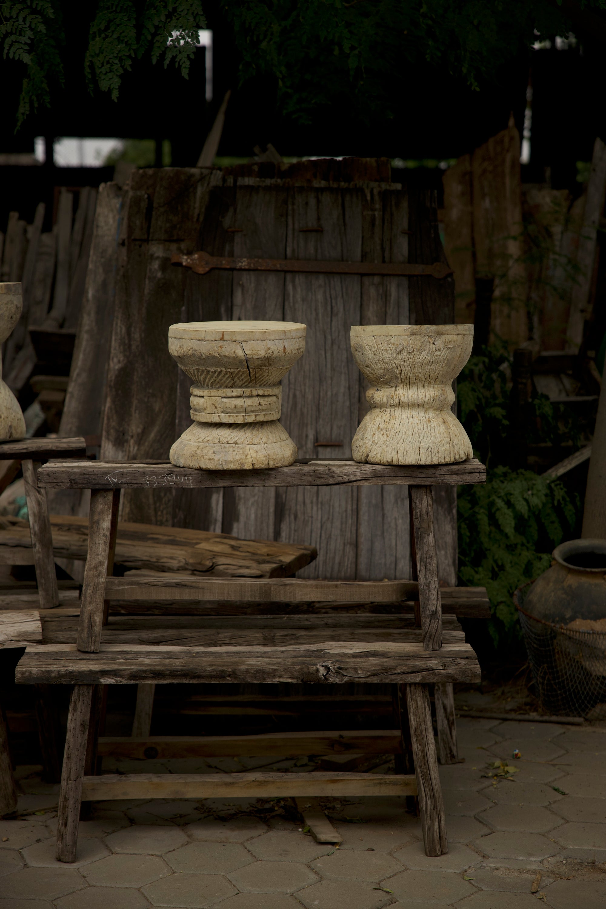 wooden stool no. 2406