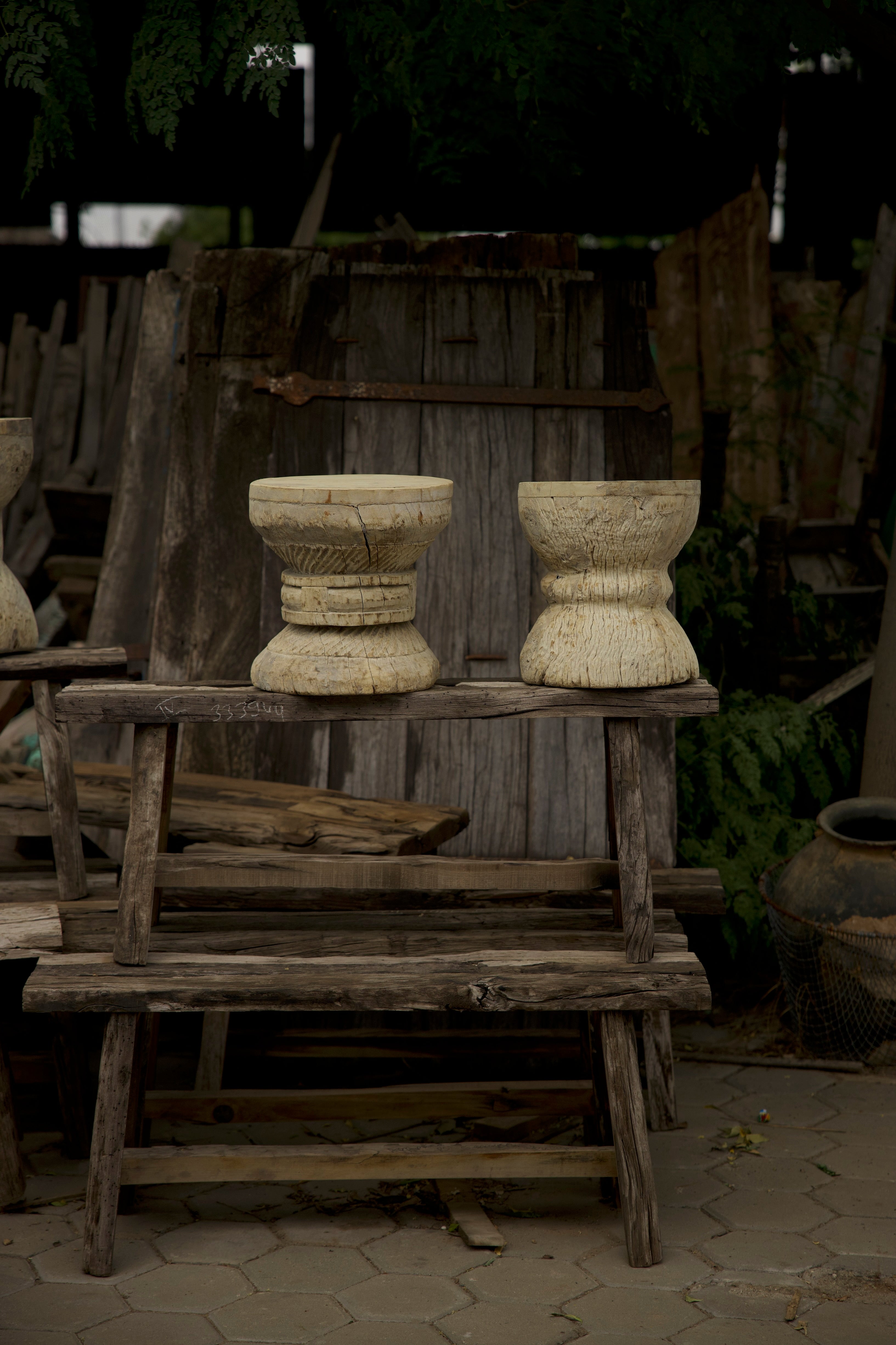 wooden stool no. 2406